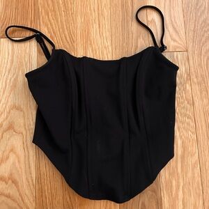 Black corset top